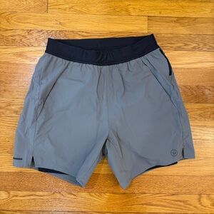 Whoop Any-Wear Training Shorts Lined in Heather Grey/Black - Men's Size Medium